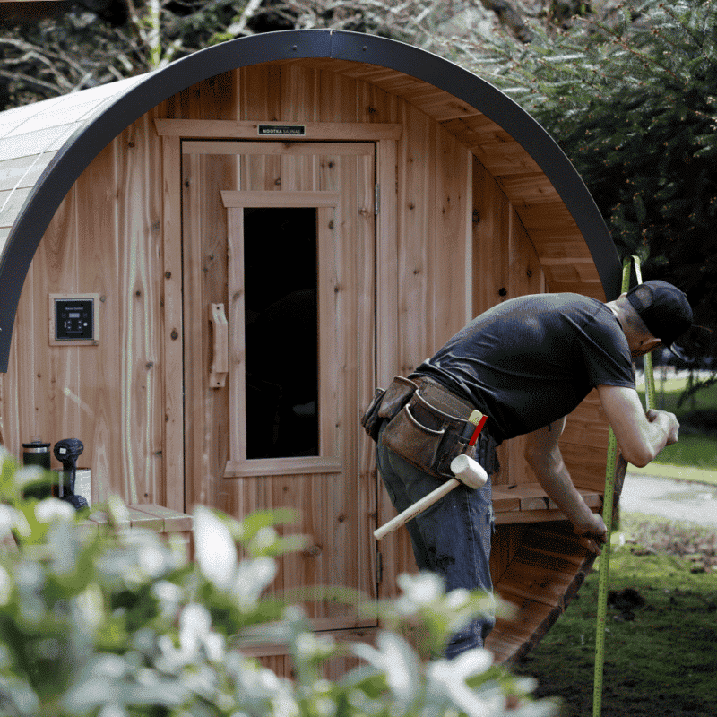 Installing a sauna